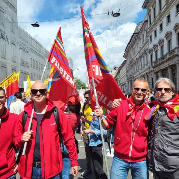 La Filctem Cgil di Milano al Corteo milanese del 25 Aprile 2023