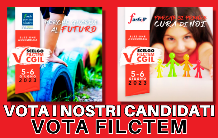 Il 5 e il 6 giugno 2023, vota le liste della Filctem Cgil